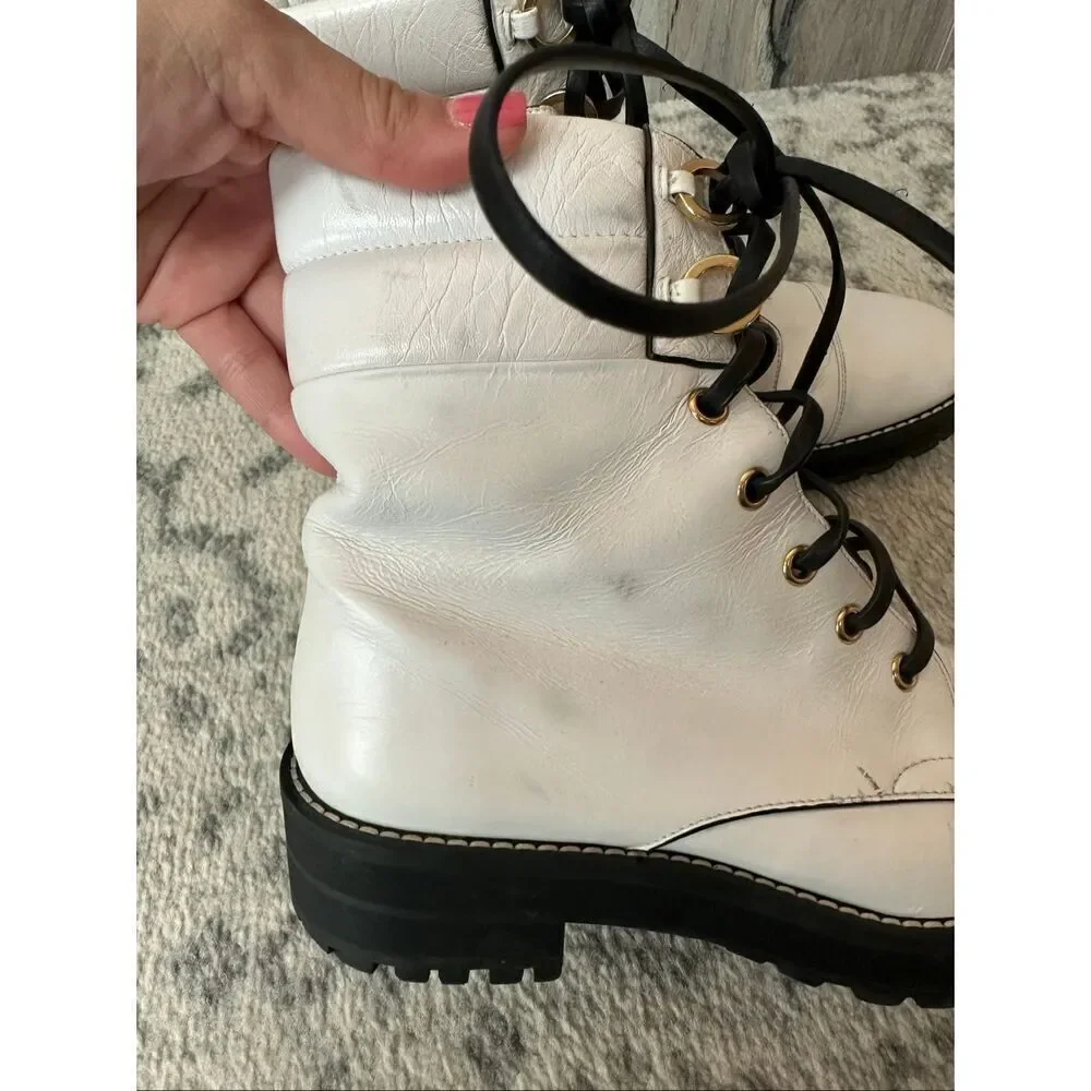 Stuart Weitzman Lexy Combat Boots Sz 5.5